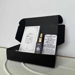 Coffret Eid - Douaa VOITURE  + Musc Al Nabil Royal Gold + Livre 99 noms d’Allah